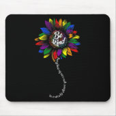 ひまわり自閉症の意識は親切なパズルママSupp マウスパッド (正面)