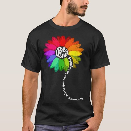 ひまわり自閉症の意識は親切なパズルママSupp Tシャツ (正面)