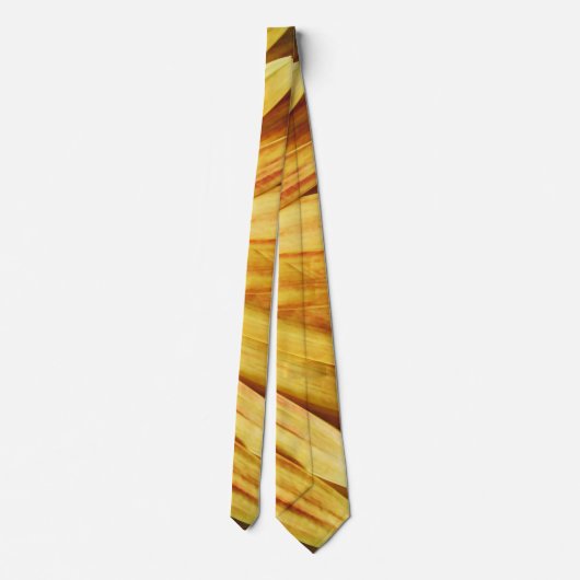 ひまわり色黄褐色男性の首のネクタイ ネクタイ (裏面)