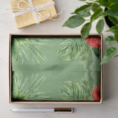 ひまわり花と赤いケシの要素のデコページ 薄葉紙 (ギフト)