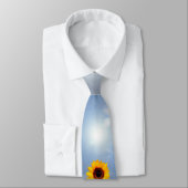 ひまわり花のみ+あなたのテキスト&アイディア ネクタイ (タイ)