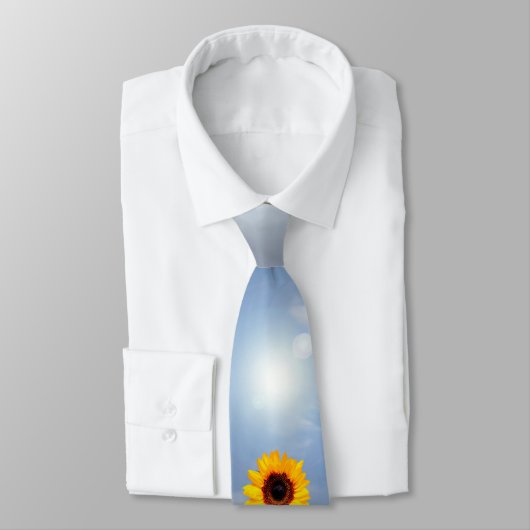 ひまわり花のみ+あなたのテキスト&アイディア ネクタイ (タイ)