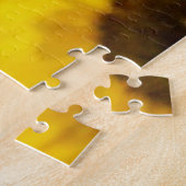 ひまわり花のフィールドデザインジグソーパズル ジグソーパズル (側面)