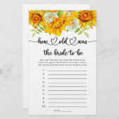 ひまわり花は新婦の頃の遊び (正面/裏面)