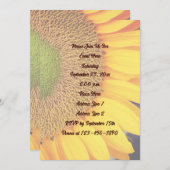 ひまわり花びらフローラ 招待状 (正面/裏面)