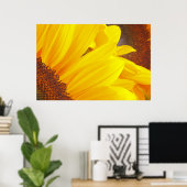 ひまわり花びらポスター ポスター (ホームオフィス)