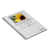 ひまわり花びら露6.5x8.75を閉じる ノートブック (右側)