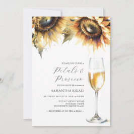 ひまわり花びら&プロセッコブライダルシャワー