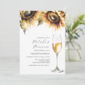 ひまわり花びら&プロセッコブライダルシャワー (スタンド正面)