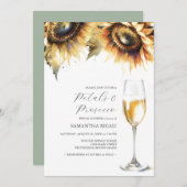 ひまわり花びら&プロセッコブライダルシャワー (正面/裏面)