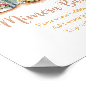 ひまわり花オフザマーケットブライダルシャワーミモサバー ポスター (角)