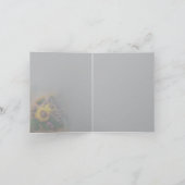 ひまわり花カード サンキューカード (内部)