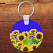 ひまわり花キーチェーン キーホルダー (裏面)
