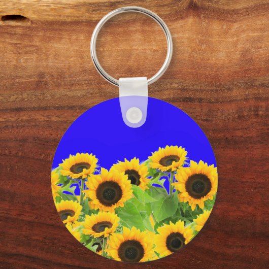 ひまわり花キーチェーン キーホルダー (裏面)