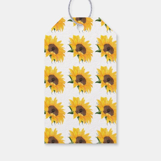 ひまわり花サンキューギフトラベル ギフトタグ (裏面)