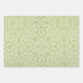 ひまわり花チューリップボラージュウィリアムモリス ラッピングペーパーシート (正面3)