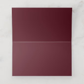 ひまわり花バーガンディ結婚フラワーズ座席表 プレイスカード (内部開封)