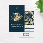 ひまわり花バーコード価格ラベル (デスク)