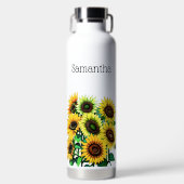 ひまわり花モノグラム ウォーターボトル (正面)