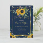 ひまわり花ライトウッド卒業パーティー 招待状 (スタンド正面)