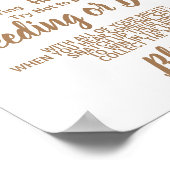 ひまわり花リングや輪をブライダルシャワーの看板 ポスター (角)