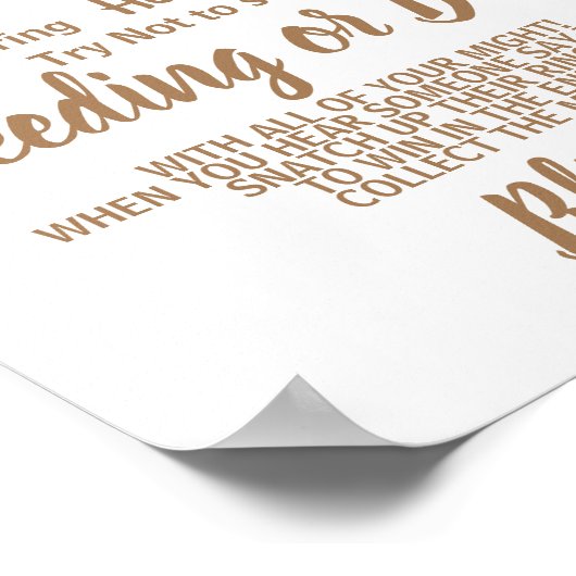 ひまわり花リングや輪をブライダルシャワーの看板 ポスター (角)