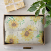 ひまわり花ヴィンテージフローラ切り離し 薄葉紙 (ギフト)