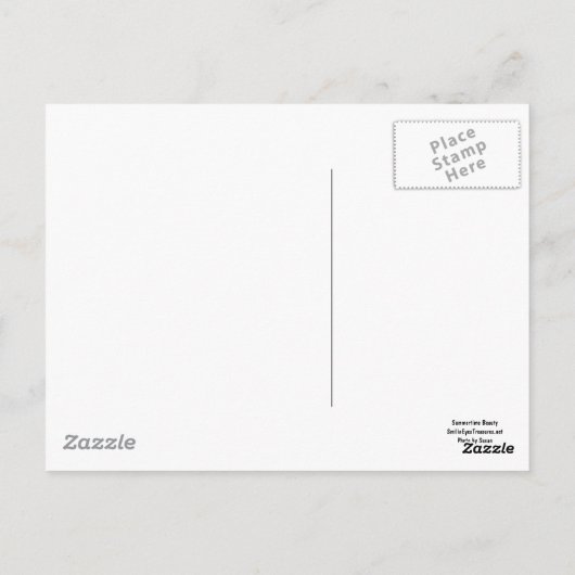 ひまわり花写真はがき ポストカード (裏面)