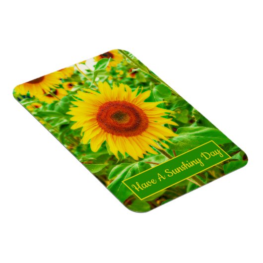 ひまわり花国イエローグリーンブライトフローラ マグネット (右側)