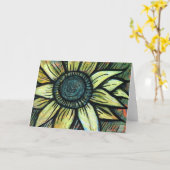ひまわり花大地の日ひまわりアート カード (黄色い花)