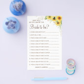 ひまわり花嫁のゲームカードを知ってるか チラシ (シングル)