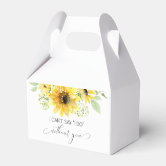 ひまわり花嫁メイド提案ギフトボックス フェイバーボックス