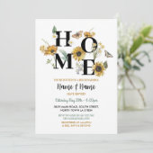 ひまわり花引っ越し祝いパーティー春グリーンパーティー 招待状 (スタンド正面)