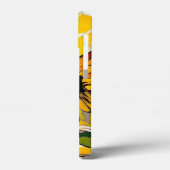 ひまわり花抽象芸術フローラ Case-Mate iPhoneケース (裏面 / 左)