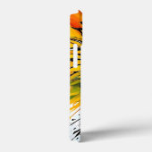 ひまわり花抽象芸術フローラ Case-Mate iPhoneケース (裏面 / 右)