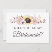 ひまわり花束は私の花嫁になる 招待状 (正面)