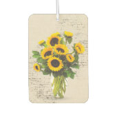 ひまわり花束オンブリック カーエアーフレッシュナー (正面)