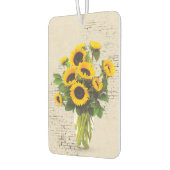 ひまわり花束オンブリック カーエアーフレッシュナー (左)