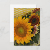 ひまわり花束 ノートカード (正面/裏面)