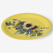ひまわり花束 ペーパープレート (アングル)