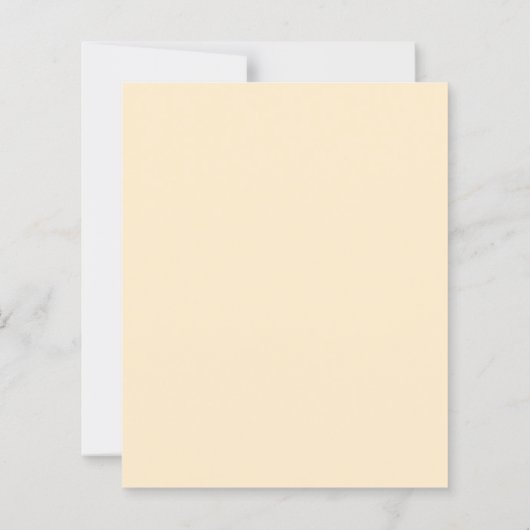 ひまわり花模様結婚式招待状 (裏面)