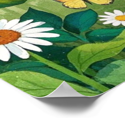 ひまわり花母の日の庭班 ポスター (角)