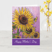 ひまわり花母の日 カード (黄色い花)