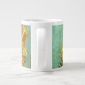 ひまわり花瓶ファンゴッホファインアート ジャンボコーヒーマグカップ (裏面)