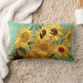 ひまわり花瓶ファンゴッホファインアート ランバークッション (ブランケット)