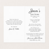 ひまわり花瓶水彩葬儀記念祈りの言葉 名刺 (内部フラット)