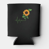 ひまわり花贈り物 缶クーラー (正面)