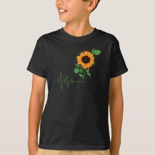 ひまわり花贈り物 Tシャツ