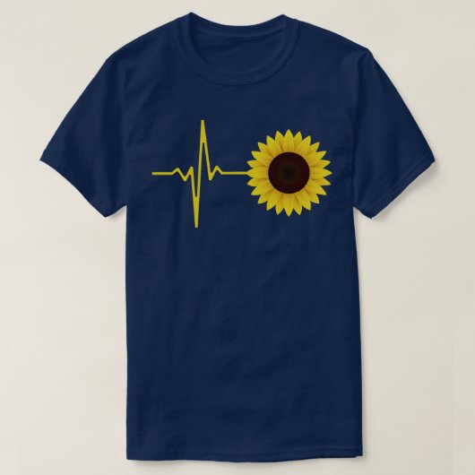 ひまわり花贈り物 Tシャツ (デザイン正面)