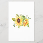 ひまわり花赤ちゃんシャワーバッグカードに何が チラシ (裏面)